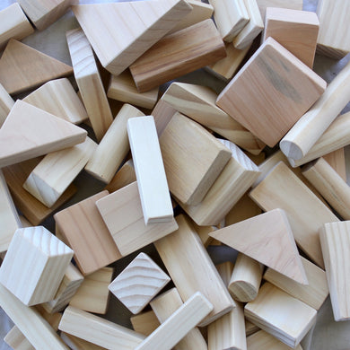 80 Piece Natural Wooden Block Set