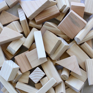 40 Piece Natural Wooden Block Set